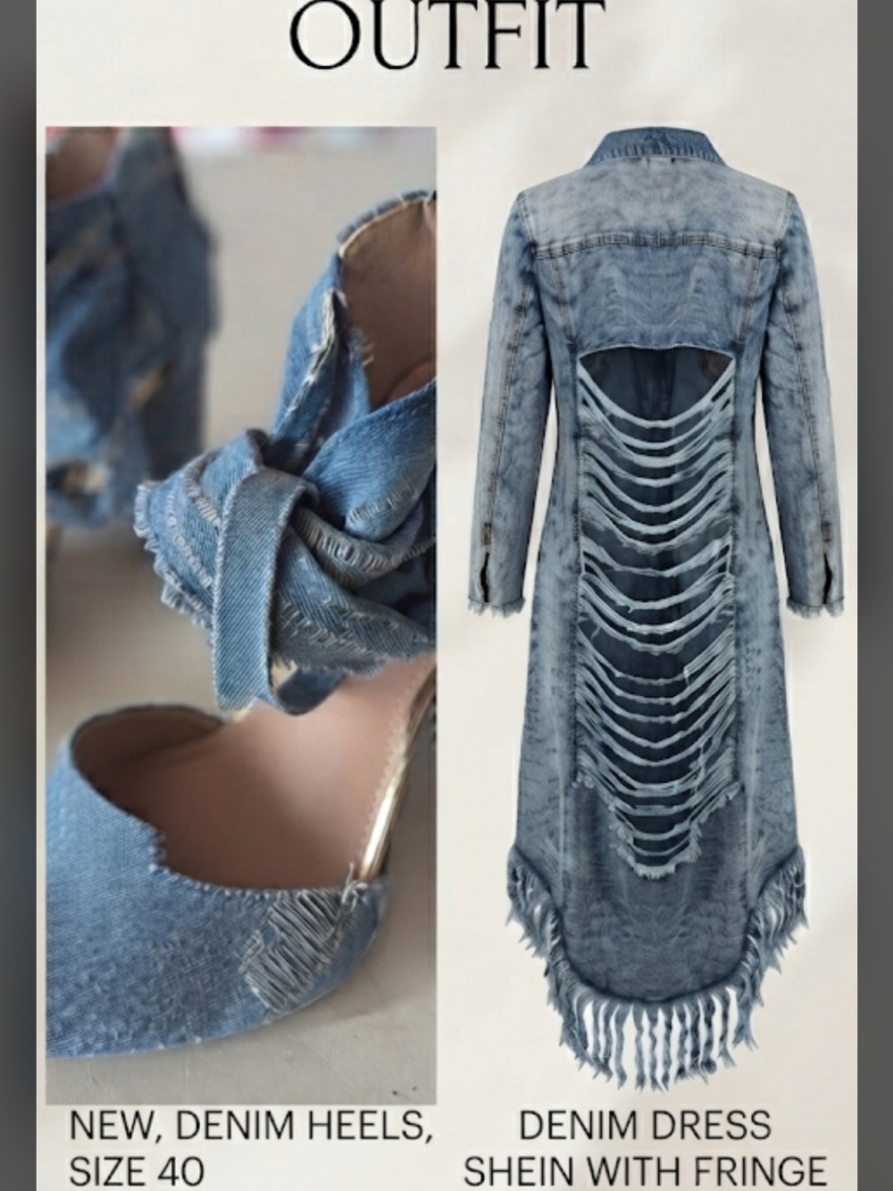 Chic Denim Designer Heels – Classic Silhouette